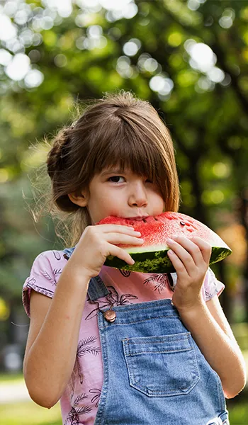 A close-up shot of a nutritious meal being served to a child.
